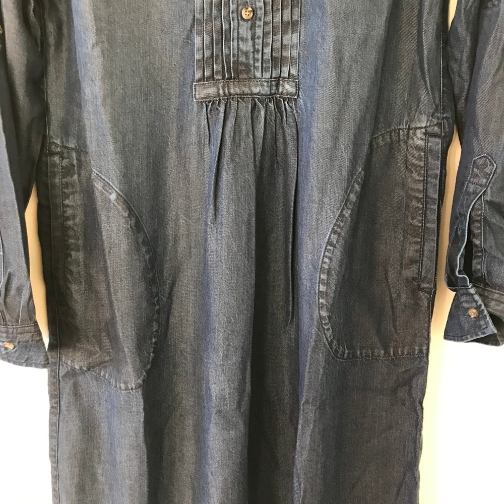 NEW Land's End Denim Midi Tunic Dress Size 8 - Picture 4 of 6